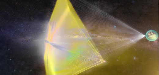 Laser powered sail Alpha Centauri