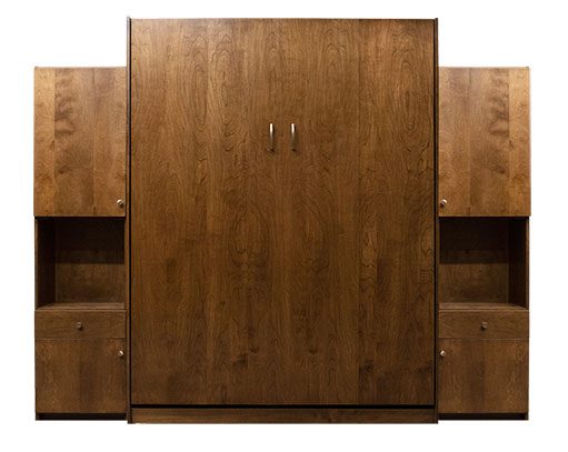 Price as shown $4,821. Price includes Queen size Dakota Murphy Bed in Alder Wood / English Manor Finish, Deep Design, LED Lighting System, and 2- 16