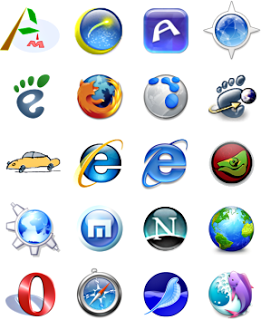 List of Popular Web Browsers Icons