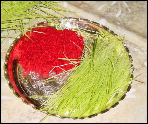 Rato Tika and Jamara on Thali / Happy Vijaya Dashami of 2017