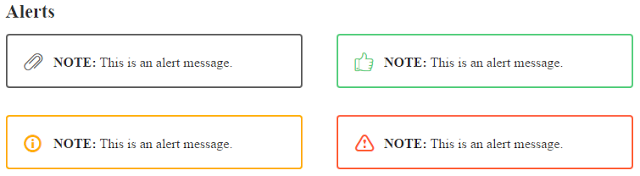 Alerts - Shortcode - Design - Readme WP Responsive RabinsXP HTML5 & CSS3 Website Template