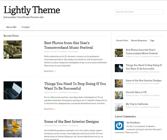 LIGHTLY Responsive Blog Magazine Theme