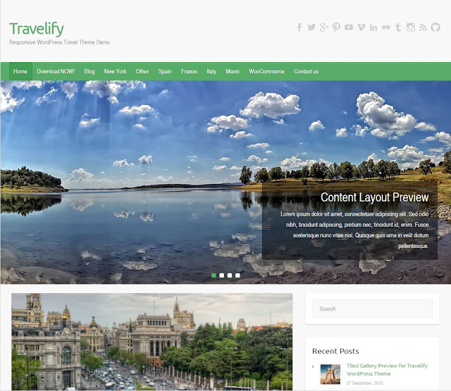 Travelify – Awesome & Responsive Travel WordPress Theme