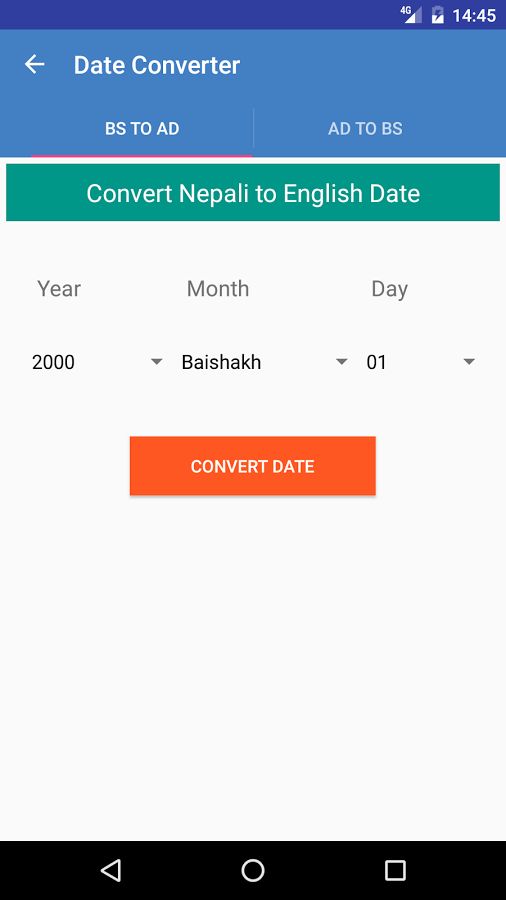 Date Converter - Nepali Passport
