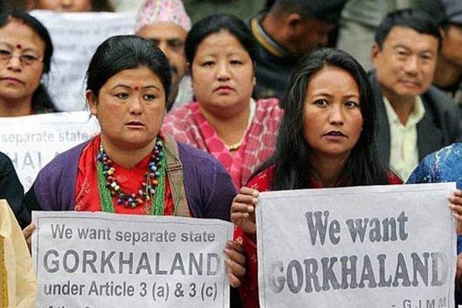 Gorkhas in Darjeeling Demanding for Gorkhaland