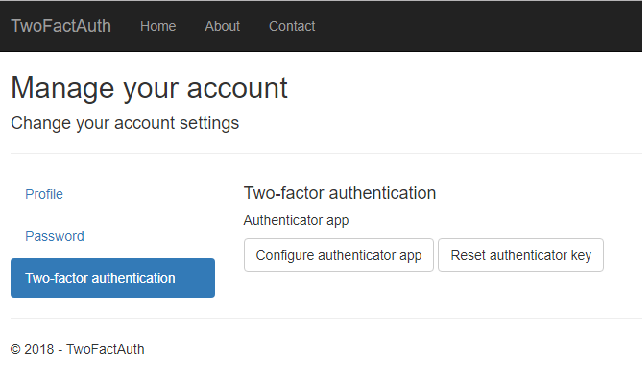 2FA With ASP.NET Core Using Google Authenticator