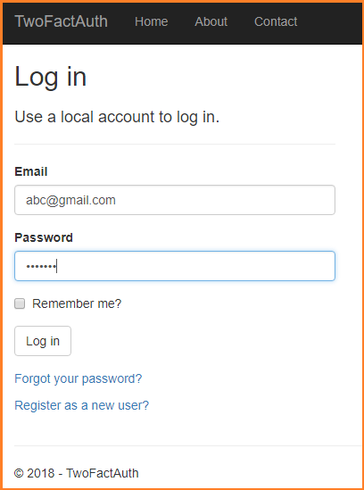 2FA With ASP.NET Core Using Google Authenticator
