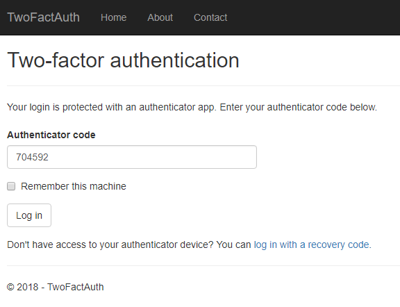 2FA With ASP.NET Core Using Google Authenticator
