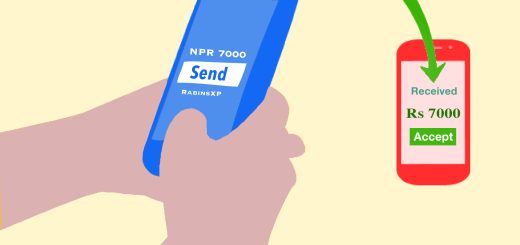 digital dakshina - transaction being sent from one mobile to another