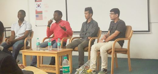 Multicultural Event "Around the World" representing Nepal and with some friends from Congo.