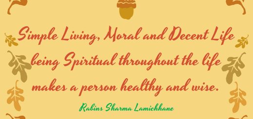 Simple Living - Lamichhane quotes